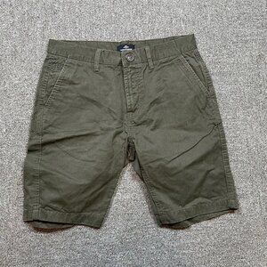 Threadbare Men's Chino Short in Army Dark Green Size 30